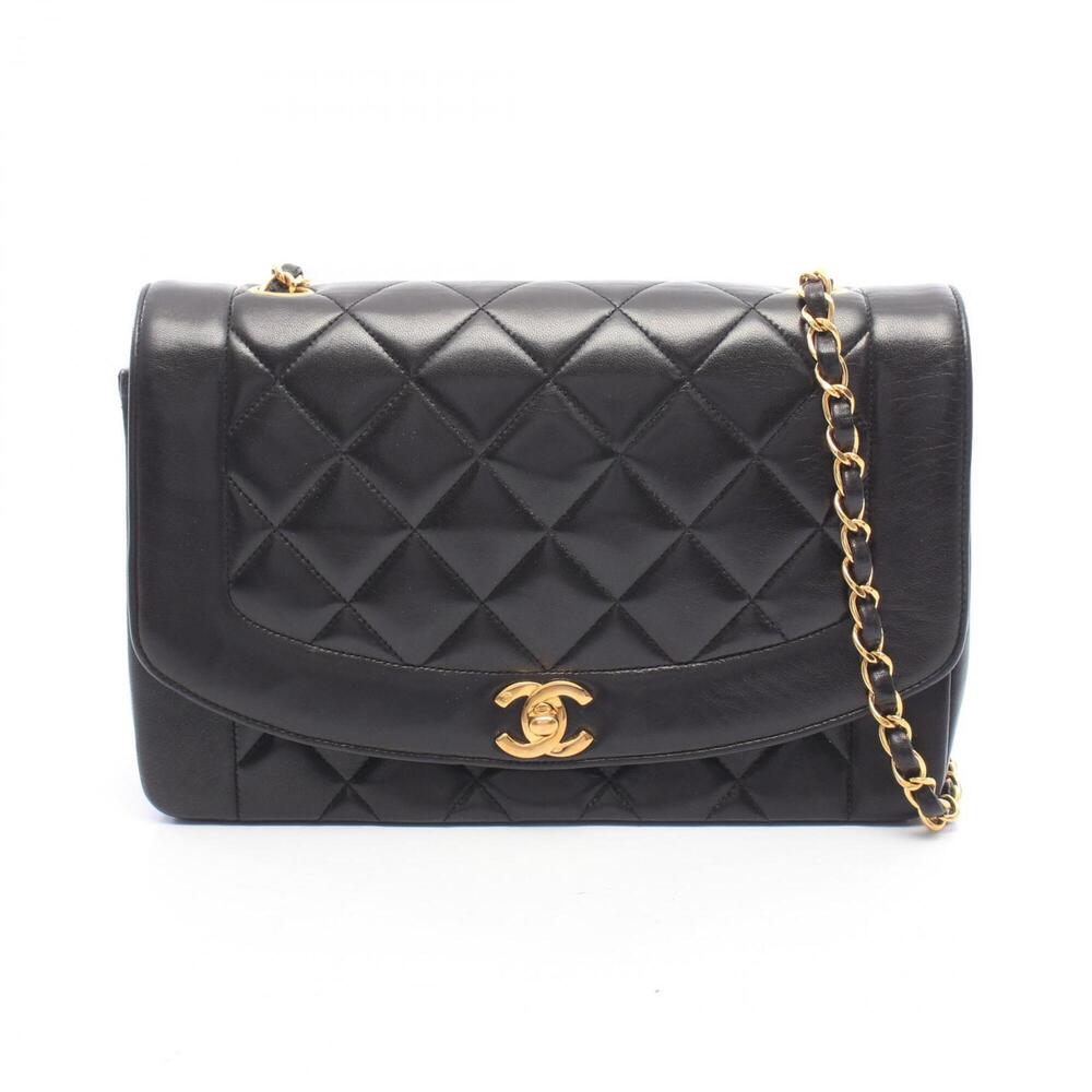 Chanel Matelassé Diana Flap Shoulder Bag/Handbag, Lambskin Leather, Women's, ...